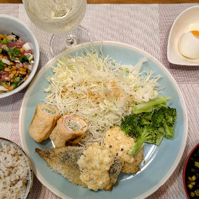 揚げない、鯵フライ