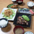 昨夜はステーキや細切りポテトのカリカリサラダなど～
