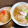 製麺屋食堂で元祖支那そばチャーシュー麺　半焼き飯セット　生姜焼き定食