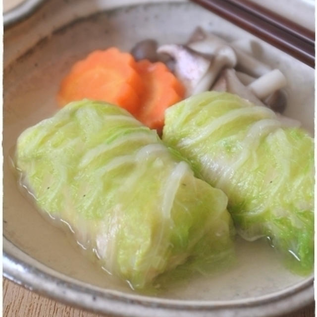 海老とはんぺんのふわふわロール白菜