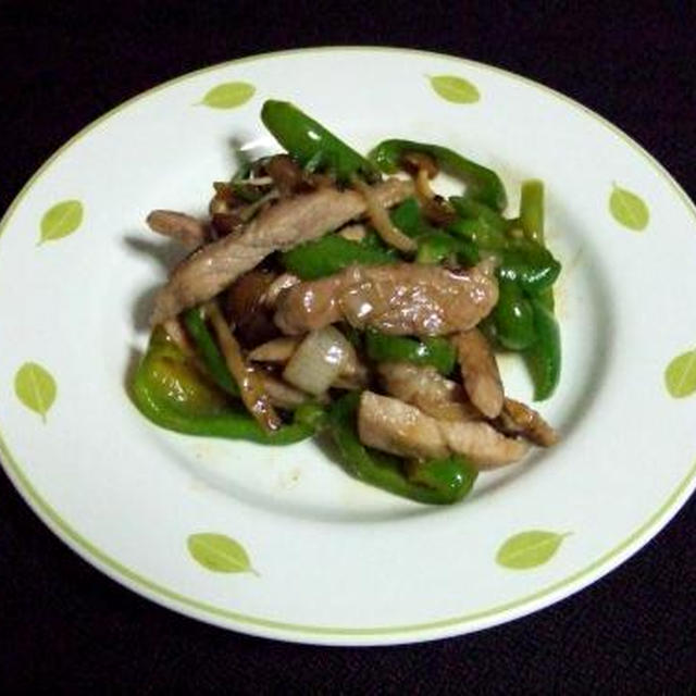 簡単、早い豚肉とピーマンの炒め物☆