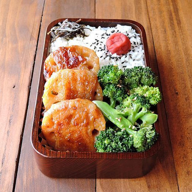 5/19(金)れんこん肉巻きオイスター照り焼き弁当