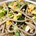 【ボリューム満点 節約レシピ】¥200きのこたっぷり蕎麦