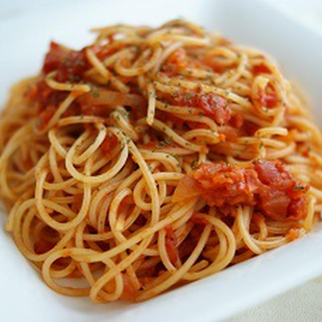 自宅で簡単！基本の味　トマトパスタ