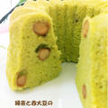 緑茶と赤大豆のおから蒸しケーキ～低糖質