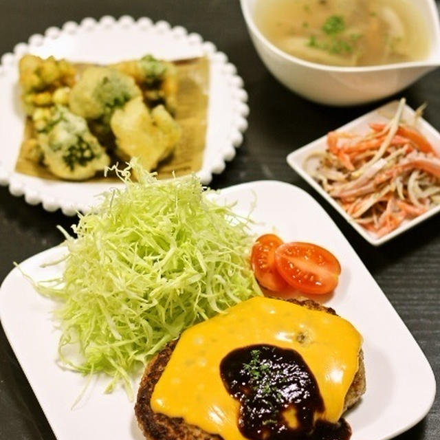 エノキチーズハンバーグ