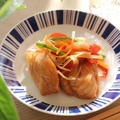 野菜が主役の、鮭の南蛮漬け