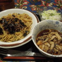 ◇和風まっ黒だれの早ゆでスパゲティ