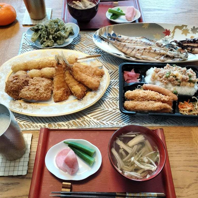山安の干物祭り＋買ってきたお弁当とかで昼からダラダラ呑み♪