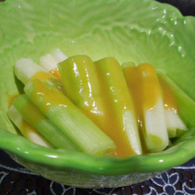 飽きもせず、ネギのぬた