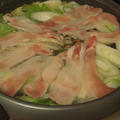 豚しゃぶ鍋＋豚団子と千福純米大吟醸「蔵」