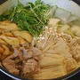 水菜の大量消費に♪にんにくハリハリ鍋