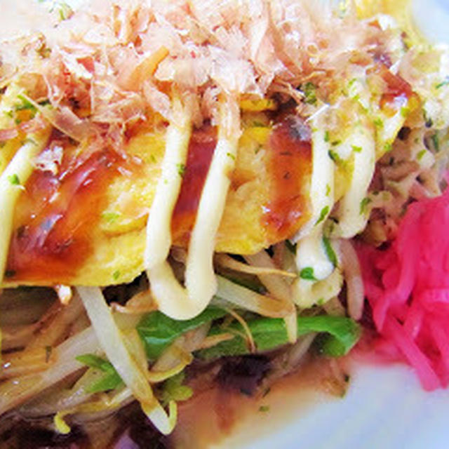 ［簡単＊節約＊美味しい！！］もやしのお好み焼き風