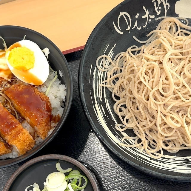 立ち蕎麦行脚「ゆで太郎九段南店のソースカツ丼セット」