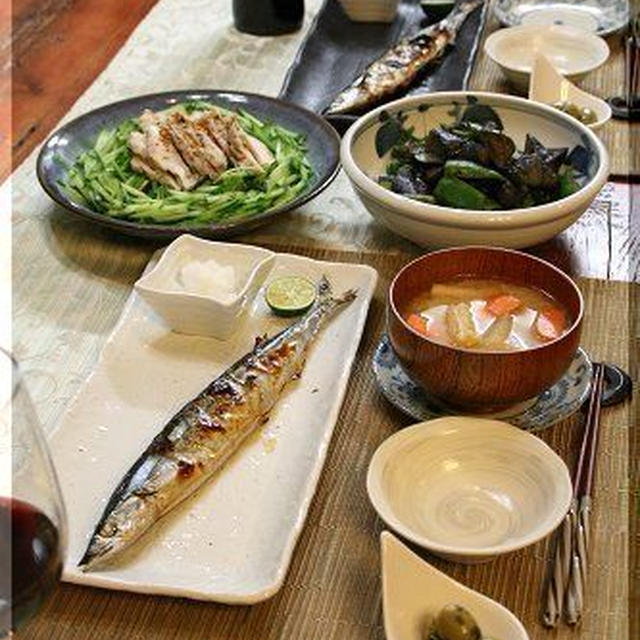 ◆やっぱり秋刀魚の美味しい季節♪～紫蘇の実もそろそろ♪