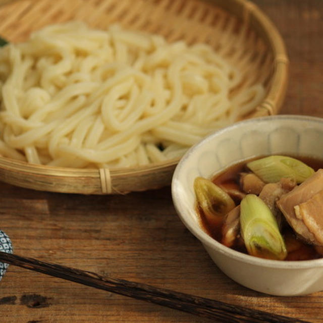 麺つゆで簡単・鶏南蛮つけうどん
