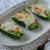 旬野菜と納豆を詰めて♪ピーマンのオクラ納豆ピザ風焼き