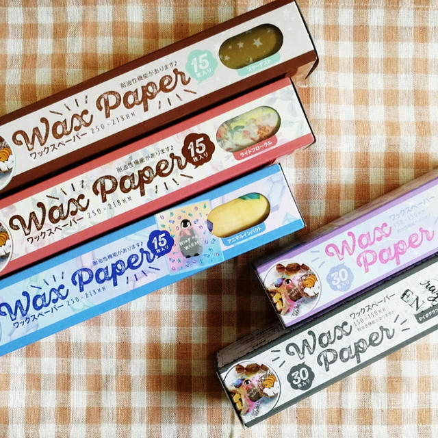 【セリア、100均】全種類制覇！可愛い色々使える♪ワックスペーパー