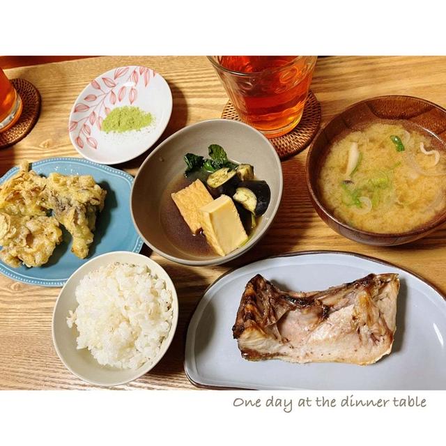 ある日の晩ごはん。