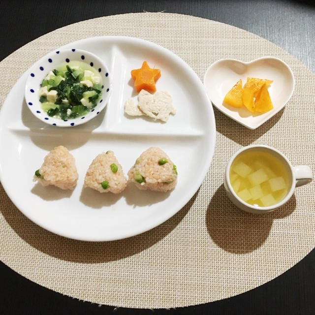 【離乳食完了期】青梗菜と小松菜の豆腐煮