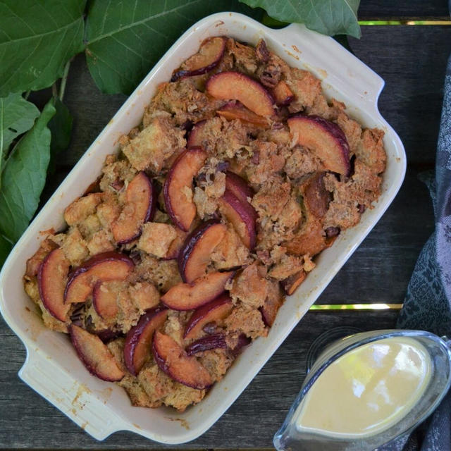 Peach Bread Pudding ピーチブレッドプディング