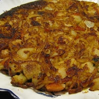 イタリアン風カリカリ焼きそばの円盤焼き♪