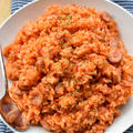 【炊飯器de簡単】♡野菜たっぷりトマトピラフ♡レシピあり♡