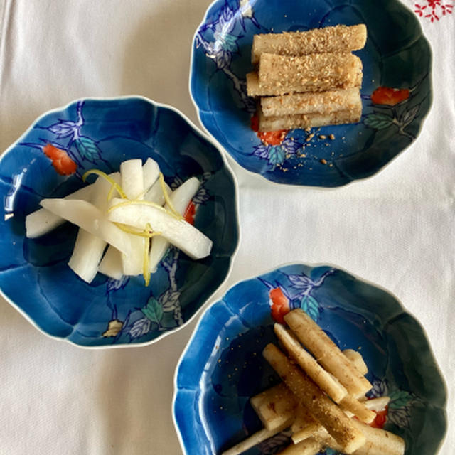お正月向けの作り置き野菜２つ