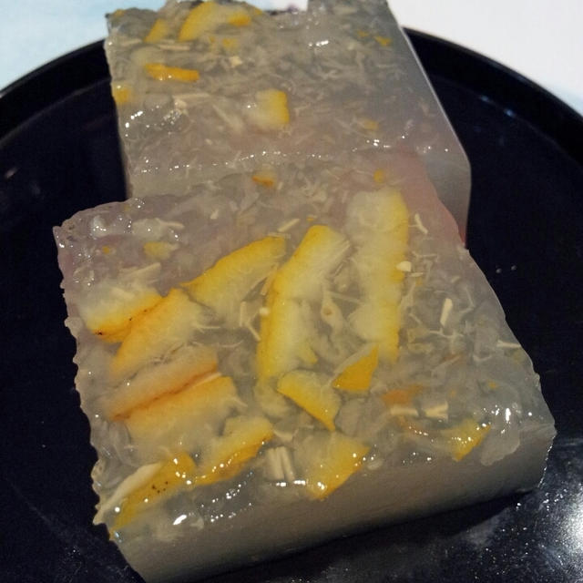 お夜食用！柚子茶かんてん