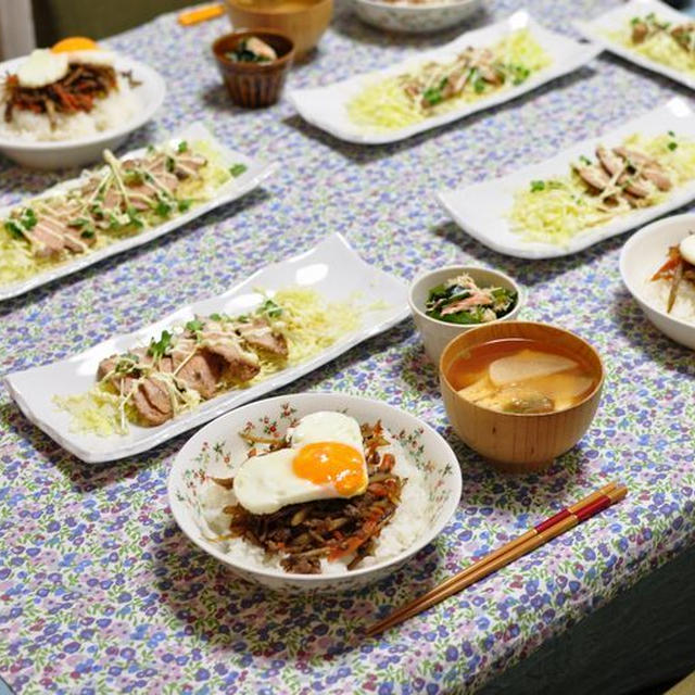 蟹三昧の週末ごはんと、仲良く喧嘩するなーちゃんとすぅ