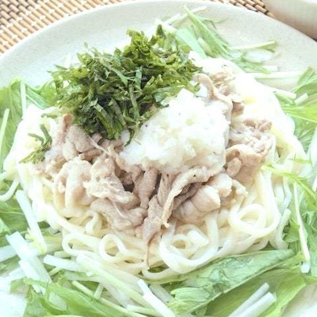 フーディストノート掲載！爽やか～大根おろしと大葉の冷しゃぶサラダうどん