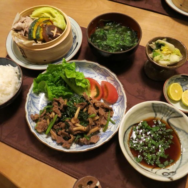 腹八分目～なシンプル和食の晩御飯　と　柿・柿・柿♪