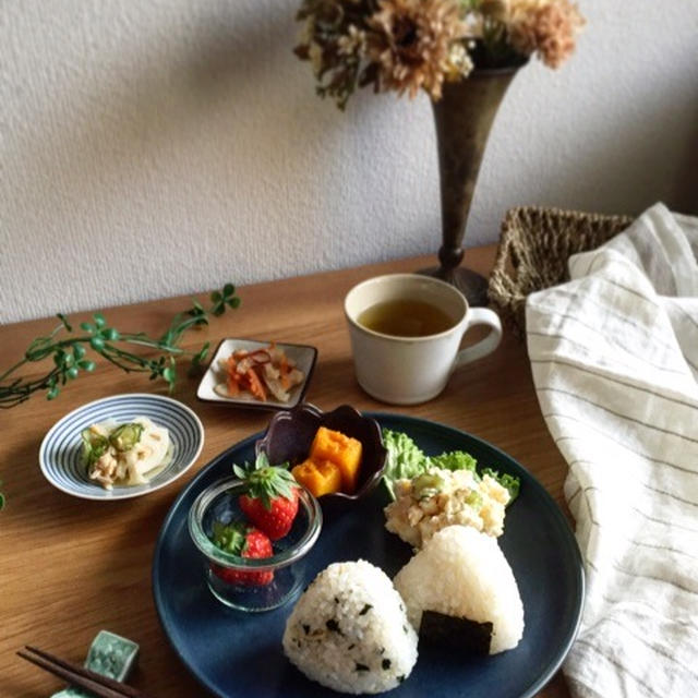 作り置きでランチ。と今日の日記。子供のこ事とか……