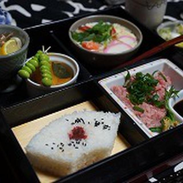 松花堂弁当の晩御飯