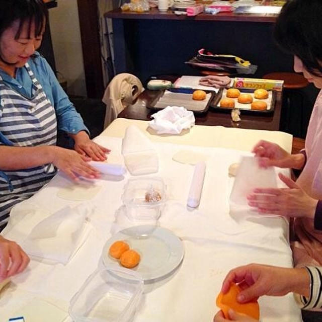 吹田市space zip様にてママパン教室「ハロウィン向けかぼちゃメロンパン開催」