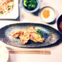 【　鶏肉と長葱の天ぷら・カレー塩で 】
