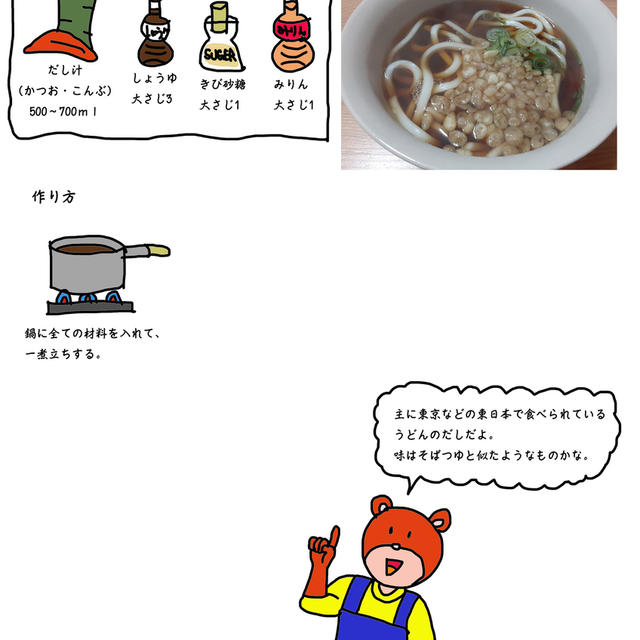 うどんだし（関東風）