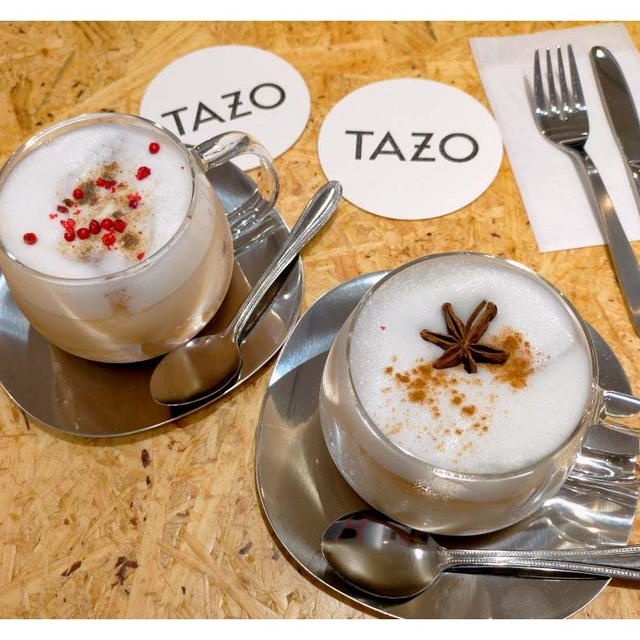 「チャイティーラテ」は160通りのカスタマイズ♪「TAZO」期間限定カフェ＆バーが銀座にオープン