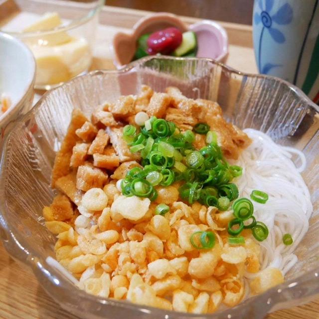 瑞光くずそうめんのぶっかけ素麺、昨日の昼ごはん#本日のおうちごはん