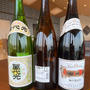 山梨の日本酒と一升瓶ワイン