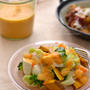 ダブルで-野菜ドレッシング。とジューシーとんかつ（はぁと）の晩ごはん。