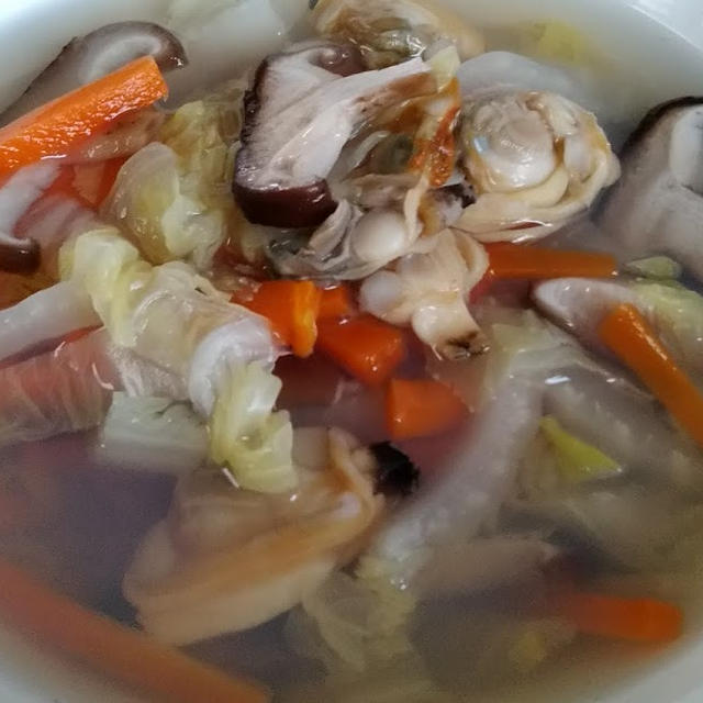 【#ダイエットレシピ 】白菜とあさりのスープ