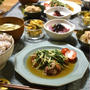 【レシピ】鶏肉と水菜のチリポン炒め✳︎大好物3品並んだ晩ごはんと朝ごはん。