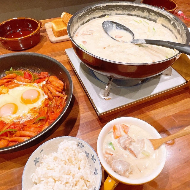 シチューの時のおかずはこれです！！