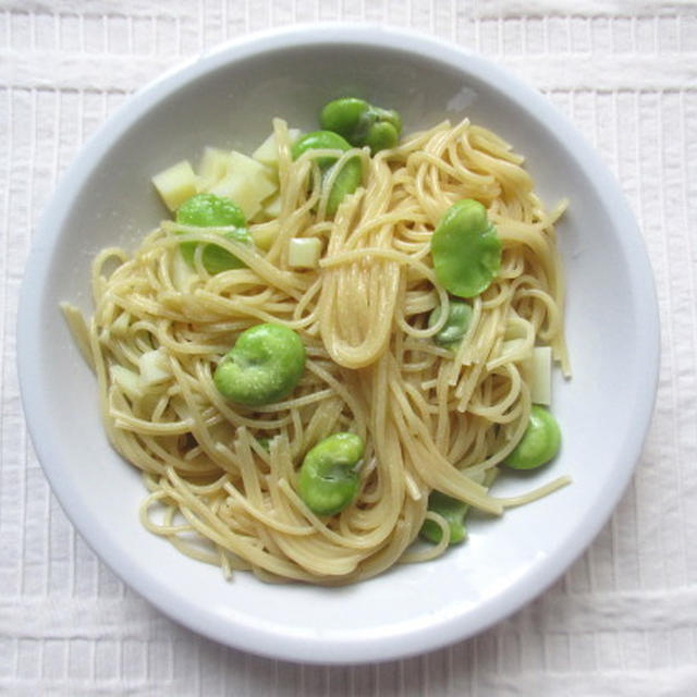 ＜イギリス料理・レシピ＞ ソラマメのスパゲッティ【Broad Beans Spaghetti】