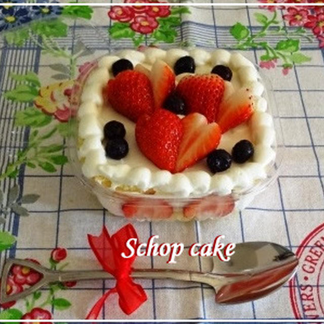 春色☆イチゴのスコップケーキ