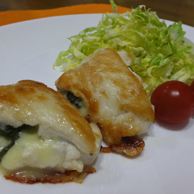 鶏ささみのしそ＆チーズ焼き!(^^)!