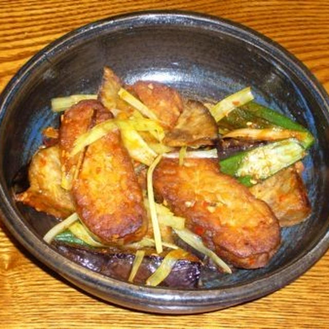 [レシピ] テンペと野菜の豆板醤炒め