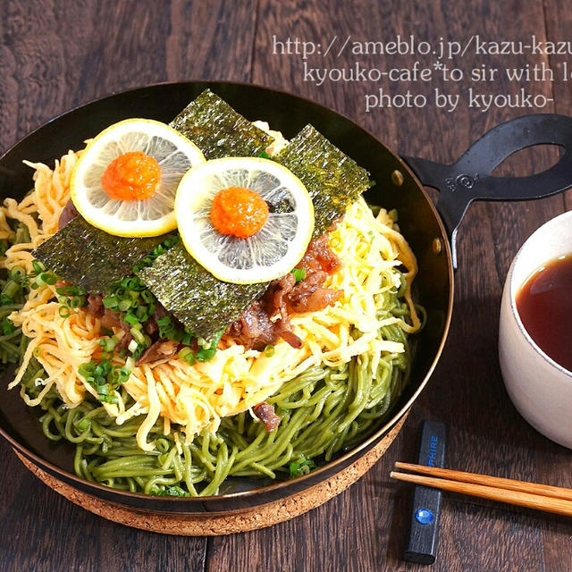 夜カフェ☆瓦そばの夜ごはん