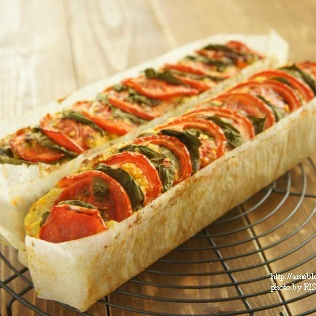 トマトとバジルのケーク・サレ